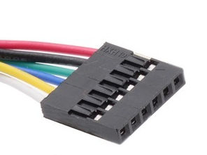 Ficha com as ligações ao motor e encoder